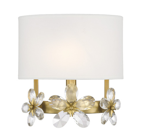 Dahlia One Light Wall Sconce in Warm Brass (51|943641322)