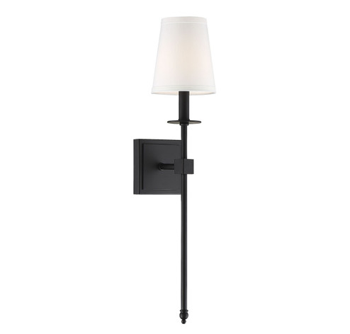 Monroe One Light Wall Sconce in Matte Black (51|9303189)