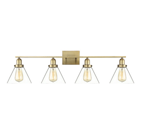 Drake Four Light Bath Bar in Warm Brass (51|891304322)