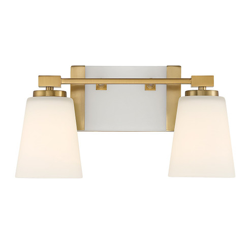 Darby Two Light Bathroom Vanity in Warm Brass (51|869012322)