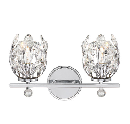 Moreno Two Light Bathroom Vanity in Chrome (51|86601211)