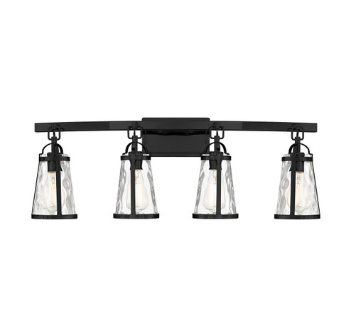 Albany Four Light Bath Bar in Black (51|85604BK)