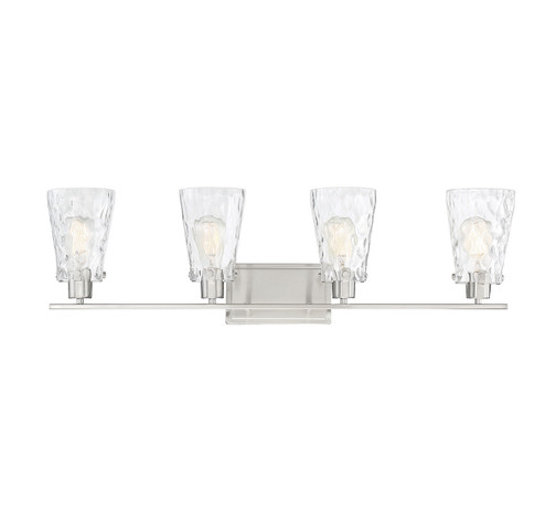 Vaughan Four Light Bath Bar in Satin Nickel (51|845084SN)