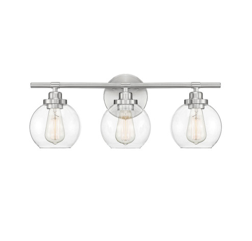Carson Three Light Bath Bar in Satin Nickel (51|840503SN)