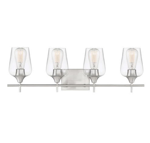 Octave Four Light Bath Bar in Satin Nickel (51|840304SN)