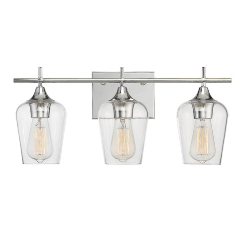 Octave Three Light Bath Bar in Polished Chrome (51|84030311)