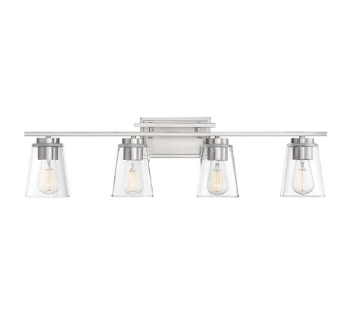 Calhoun Four Light Bathroom Vanity in Satin Nickel (51|810204SN)