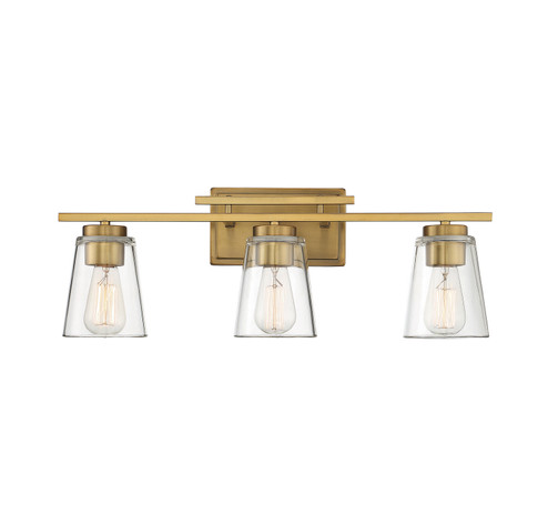 Calhoun Three Light Bath Bar in Warm Brass (51|810203322)