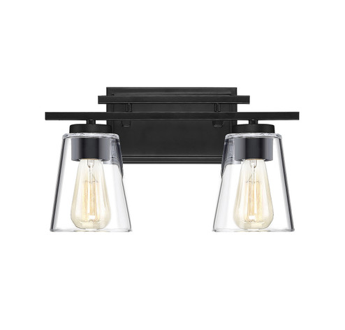 Calhoun Two Light Bath Bar in Black (51|810202BK)