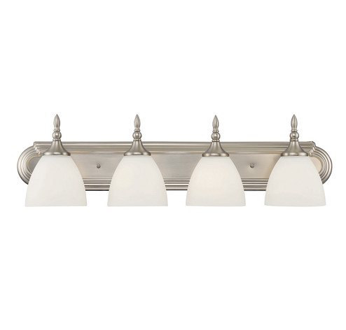 Herndon Four Light Bath Bar in Satin Nickel (51|810074SN)