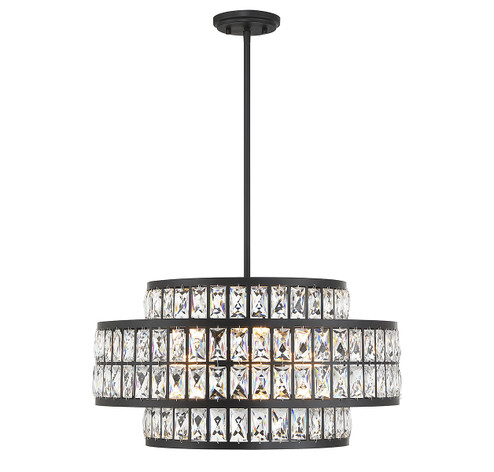 Renzo Four Light Pendant in Matte Black (51|79046489)