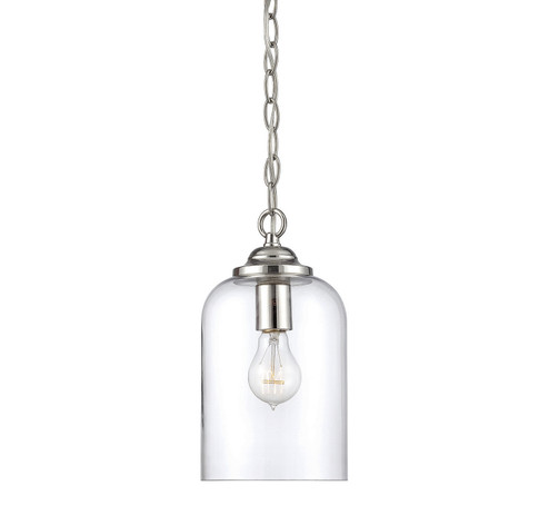 Bally One Light Pendant in Polished Nickel (51|77001109)