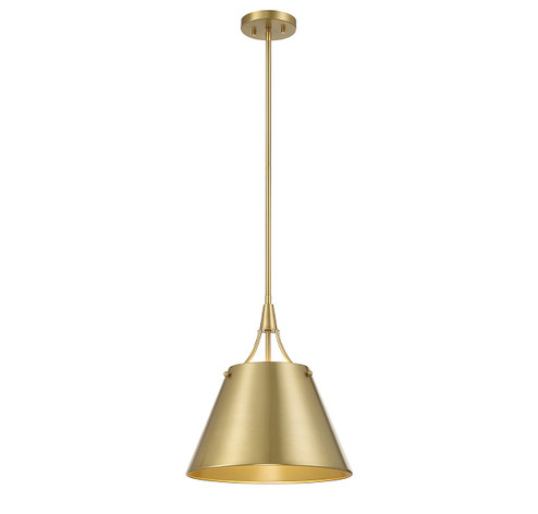 Willis One Light Pendant in Warm Brass (51|744991322)