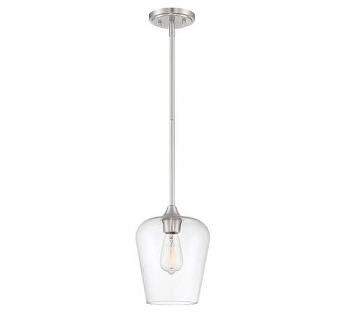 Octave One Light Mini Pendant in Satin Nickel (51|740361SN)