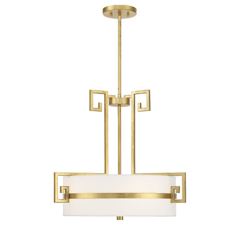 Quatrain Four Light Pendant in True Gold (51|723034260)