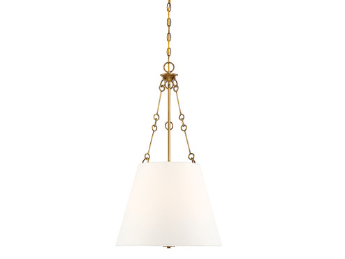 Austin Four Light Pendant in Warm Brass (51|722014322)