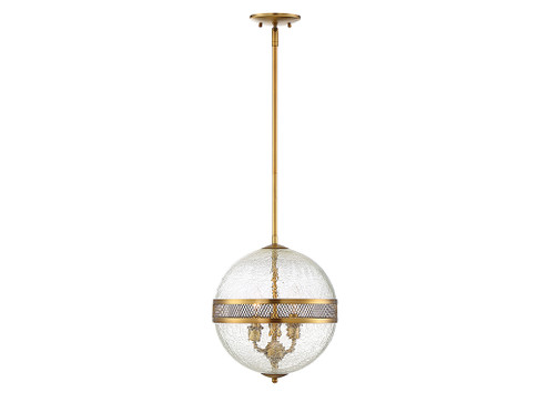 Stirling Three Light Pendant in Warm Brass (51|72003322)