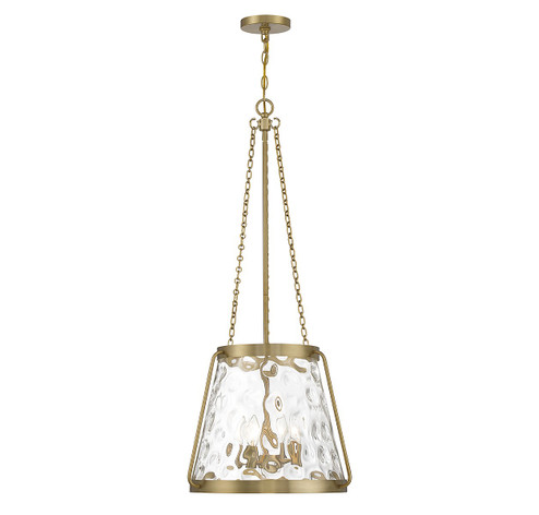 Crawford Four Light Pendant in Warm Brass (51|718044322)