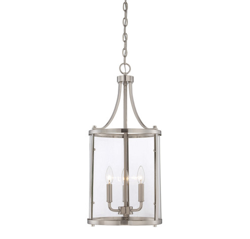 Penrose Three Light Foyer Pendant in Satin Nickel (51|710403SN)