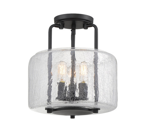Avalon Three Light Semi-Flush Mount in Black (51|67790389)