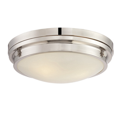 Lucerne Three Light Flush Mount in Polished Nickel (51|6335016109)