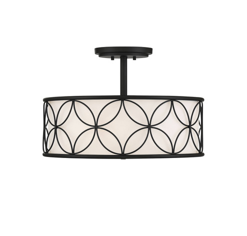 Reid Four Light Semi-Flush Mount in Matte Black (51|61953489)