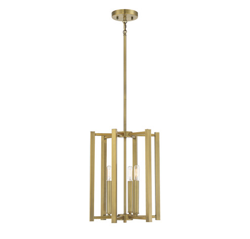 Benson Three Light Pendant in Warm Brass (51|377003322)