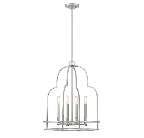 Diplomat Four Light Pendant in Satin Nickel (51|366124SN)