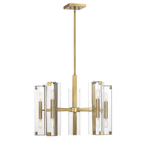 Winfield Ten Light Chandelier in Warm Brass (51|1977210322)