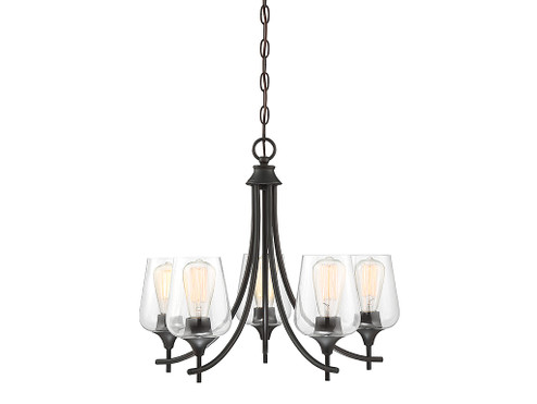 Octave Five Light Chandelier in English Bronze (51|14032513)