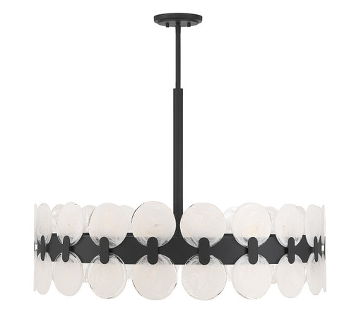 Boca Ten Light Chandelier in Matte Black (51|137221089)