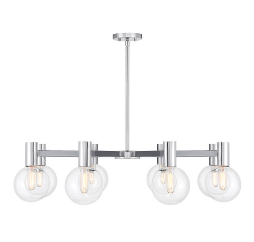 Wright Eight Light Chandelier in Chrome (51|13074811)