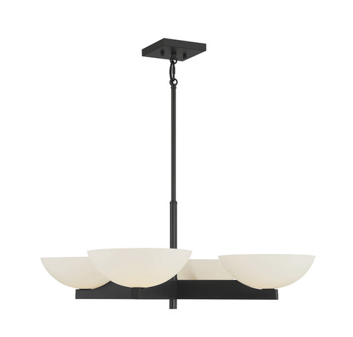 Fallon Four Light Chandelier in Matte Black (51|11613489)