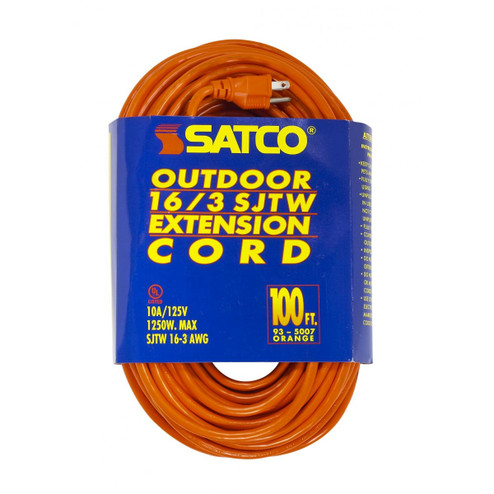 100'Heavy Duty Outdoor Extension Cord in Orange (230|935007)