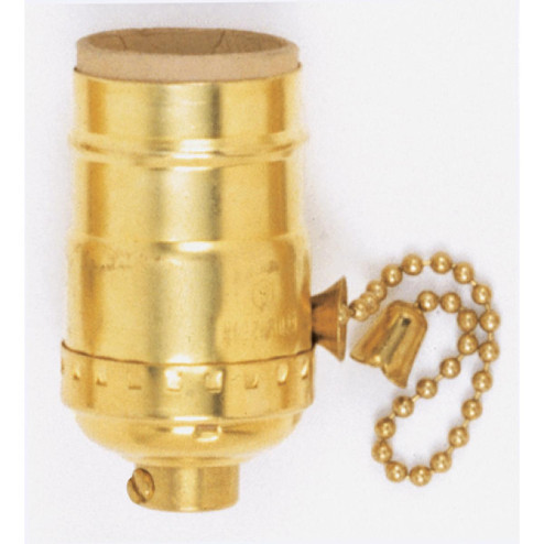 On-Off Pull Chain Socket in Polished Brass (230|90869)