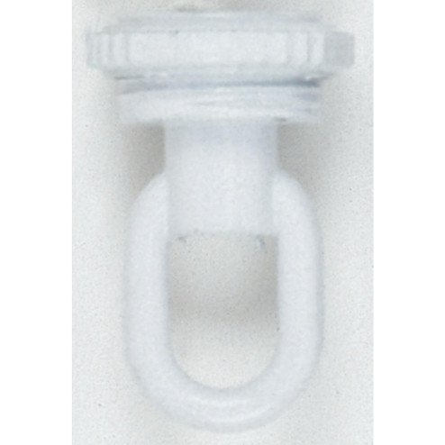 1/4 Ip Matching Screw Collar Loop With Ring in White (230|90338)