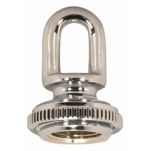 Screw Collar Loop With Ring in Polished Chrome (230|902302)