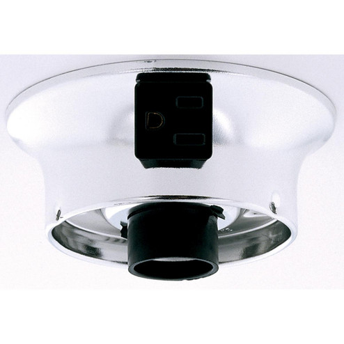 Wired Holder With Convenience Outlet in Chrome (230|90121)