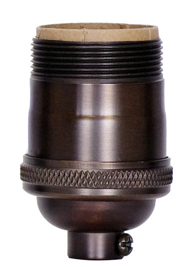 Short Keyless Socket in Dark Antique Brass (230|802423)