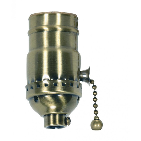 On-Off Pull Chain Socket in Antique Brass (230|802212)