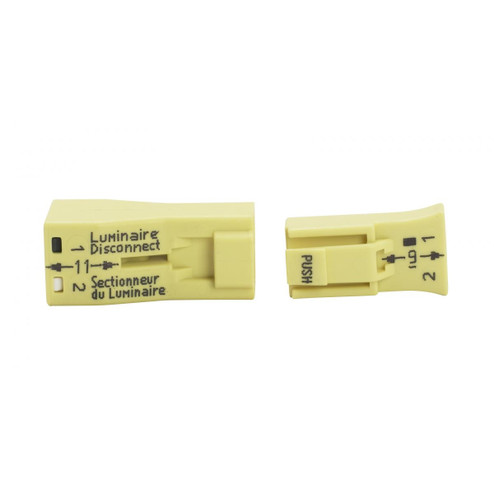 2 Piece Snap Together Connector For Solid Or Tinned Tip Wire in Yellow (230|802010)
