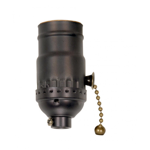 On-Off Pull Chain Socket in Dark Antique Brass (230|801740)