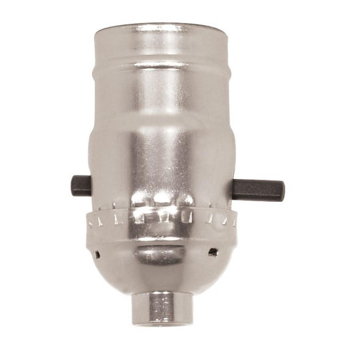 On-Off Push Thru Socket in Nickel (230|801566)