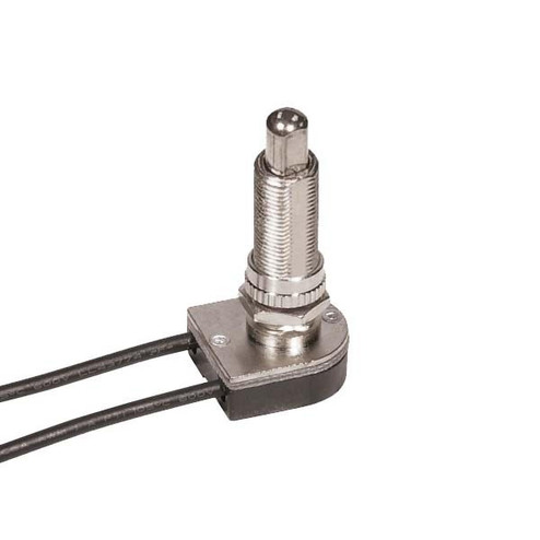 On-Off Metal Push Switch in Nickel Plated (230|801368)