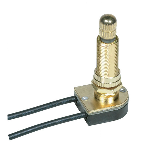 On-Off Metal Rotary Switch in Brass Plated (230|801363)