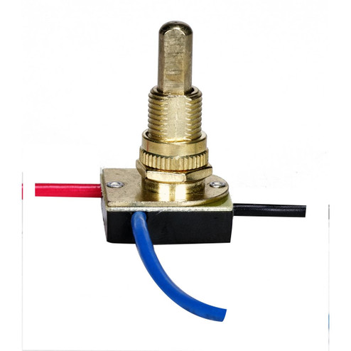 3-Way Metal Push Switch in Brass Plated (230|801130)