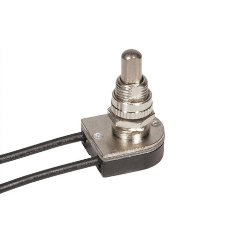 On-Off Metal Push Switch in Nickel Plated (230|801127)