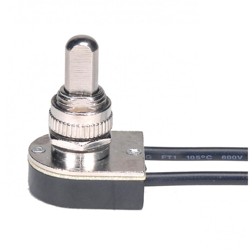 On-Off Metal Push Switch in Nickel Plated (230|801125)
