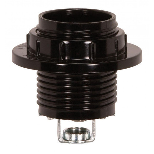 Threaded Socket With Ring in Black (230|801077)