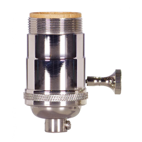 On-Off Turn Knob Socket in Polished Nickel (230|801061)